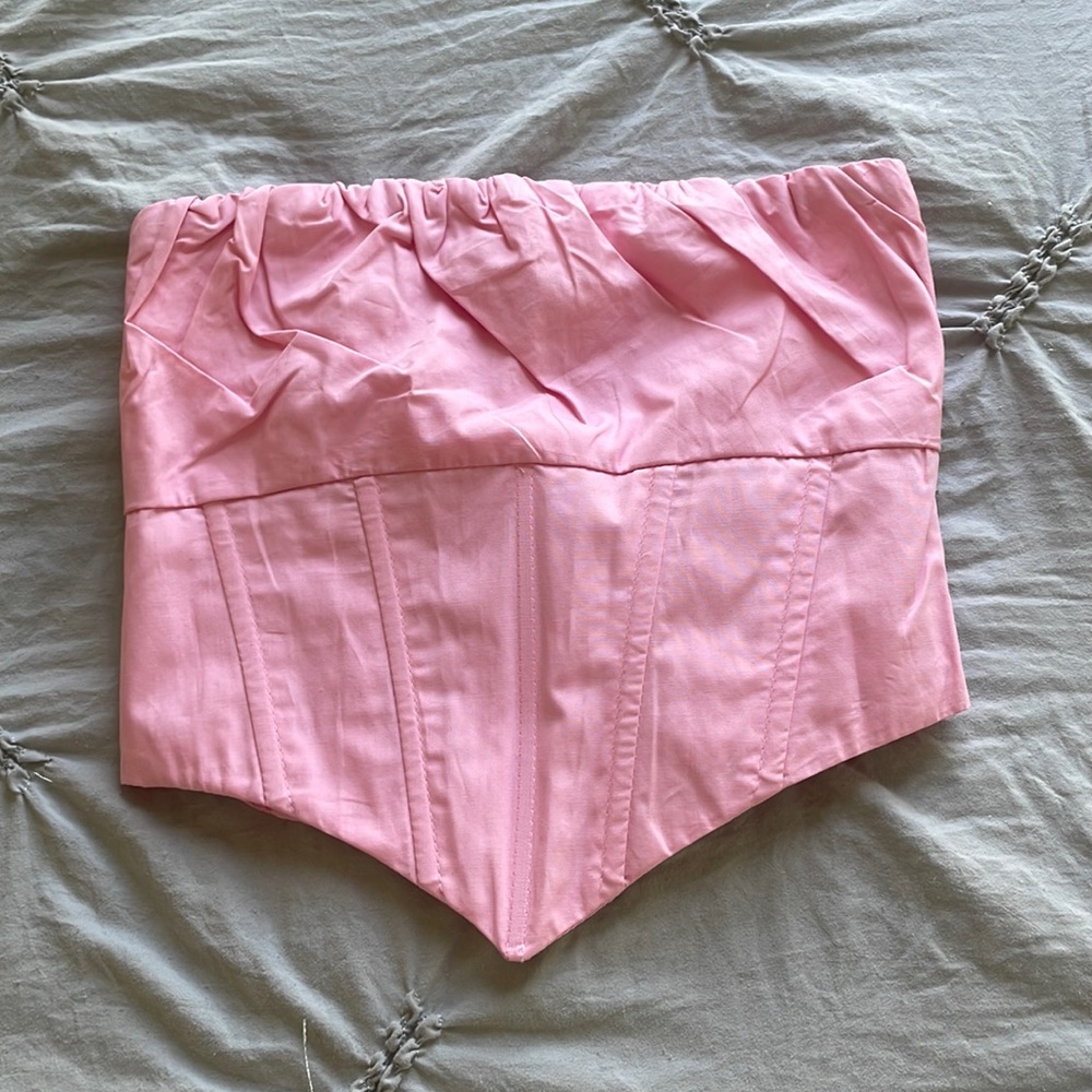 Princess Polly Pink corset top size 0 new with tags